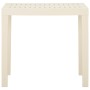 Weißer Gartentisch aus Kunststoff 79x65x72 cm von vidaXL, Gartentische - Ref: Foro24-315842, Preis: 74,83 €, Rabatt: %