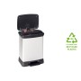 Curver Doppelmülleimer mit Pedal Deco Silber 10L+18L von , Recyclingbehälter - Ref: Foro24-443816, Preis: 78,29 €, Rabatt: %
