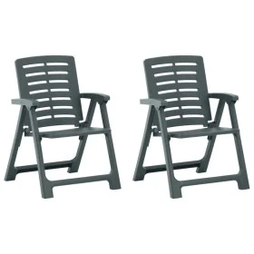 Garden chairs 2 units green plastic by vidaXL, Garden chairs - Ref: Foro24-315837, Price: 87,43 €, Discount: %