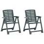 Garden chairs 2 units green plastic by vidaXL, Garden chairs - Ref: Foro24-315837, Price: 87,41 €, Discount: %