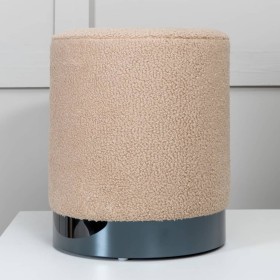 Venture Home Puf Benji felpa beige y negro 35x35x42,5 cm de , Otomanas - Ref: Foro24-444794, Precio: 47,04 €, Descuento: %