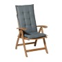 Madison Stuhlkissen mit hoher Rückenlehne Basic grau 123x50 cm von , Kissen für Stühle und Sofas - Ref: Foro24-447137, Preis:...