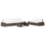 Juego de muebles de jardín 6 piezas ratán sintético marrón de , Conjuntos de jardín - Ref: Foro24-3054588, Precio: 601,96 €