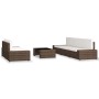 6-piece synthetic rattan garden furniture set in brown color. by , Garden sets - Ref: Foro24-3054588, Price: 594,81 €, Discou...