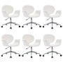 Drehbare Esszimmerstühle, 6 Stück, weißes Kunstleder. von , Essstühle - Ref: Foro24-3054859, Preis: 934,79 €, Rabatt: %