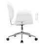 Drehbare Esszimmerstühle, 6 Stück, weißes Kunstleder. von , Essstühle - Ref: Foro24-3054859, Preis: 934,79 €, Rabatt: %