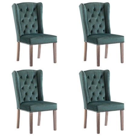 Sillas de comedor 4 unidades terciopelo verde oscuro de , Sillas de comedor - Ref: Foro24-3055854, Precio: 773,27 €, Descuent...