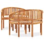 3-piece solid teak wood garden furniture set by , Garden sets - Ref: Foro24-3059966, Price: 667,94 €, Discount: %