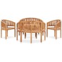 5-teiliges Gartensitzgruppen-Set aus massivem Teakholz von , Gartensets - Ref: Foro24-3059964, Preis: 1,00 €, Rabatt: %