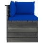 Garden pallet sofa, 2 seats, with solid pine wood cushions. by , Garden sets - Ref: Foro24-3061741, Price: 205,37 €, Discount: %