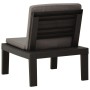 Silla de jardín con cojín plástico gris