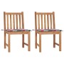 Gartenstühle, 2 Stück Massivholz aus Teakholz mit Kissen von , Gartenstühle - Ref: Foro24-3062929, Preis: 235,71 €, Rabatt: %