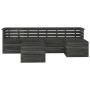 Garden furniture made of 6 pieces of solid dark gray pine wood pallets. by , Garden sets - Ref: Foro24-3063746, Price: 356,88...