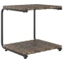 Double garden lounger with brown synthetic rattan cushions by , Outdoor beds - Ref: Foro24-48130, Price: 597,95 €, Discount: %