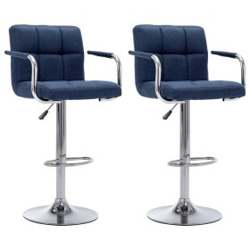 Küchenhocker, 2 Stück, blauer Stoff von , Küchenhocker - Ref: Foro24-283423, Preis: 158,85 €, Rabatt: %
