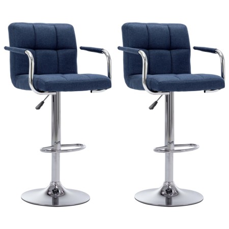 Küchenhocker, 2 Stück, blauer Stoff von , Küchenhocker - Ref: Foro24-283423, Preis: 158,85 €, Rabatt: %