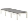 Liege mit weißem Kunststoffkissen von vidaXL, Liegen - Ref: Foro24-315828, Preis: 170,48 €, Rabatt: %