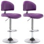 Kitchen stools 2 units synthetic leather purple by , Kitchen stools - Ref: Foro24-249664, Price: 137,78 €, Discount: %