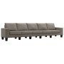 Fünfsitzer-Sofa aus grauem Stoff in Taupe-Farbe. von , Sofas - Ref: Foro24-287149, Preis: 548,61 €, Rabatt: %