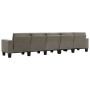 Fünfsitzer-Sofa aus grauem Stoff in Taupe-Farbe. von , Sofas - Ref: Foro24-287149, Preis: 548,61 €, Rabatt: %