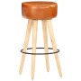 Küchenhocker 2 Stück aus grobem Mangoholz und echtem braunem Leder. von , Küchenhocker - Ref: Foro24-288086, Preis: 139,88 €,...