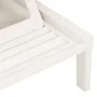 Lounger with white plastic cushion by vidaXL, Loungers - Ref: Foro24-315828, Price: 167,65 €, Discount: %
