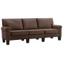 Three-seater brown fabric sofa by , Sofas - Ref: Foro24-287163, Price: 436,50 €, Discount: %