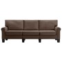 Three-seater brown fabric sofa by , Sofas - Ref: Foro24-287163, Price: 436,50 €, Discount: %