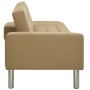 Schlafsofa aus Kunstleder in Capuccino-Farbe. von , Sofas - Ref: Foro24-323622, Preis: 321,70 €, Rabatt: %