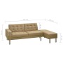 Schlafsofa aus Kunstleder in Capuccino-Farbe. von , Sofas - Ref: Foro24-323622, Preis: 321,70 €, Rabatt: %