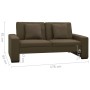 Braunes Kunstlederschlafsofa von , Sofas - Ref: Foro24-323617, Preis: 273,28 €, Rabatt: %