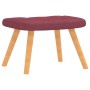 Relax armchair with footrest in burgundy fabric by , Armchairs - Ref: Foro24-327542, Price: 137,25 €, Discount: %