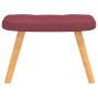 Entspannungsstuhl mit Fußhocker aus rotem Stoff von , Sessel - Ref: Foro24-327542, Preis: 137,25 €, Rabatt: %