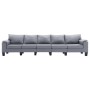 Fünfsitzer-Sofa aus hellgrauem Stoff von , Sofas - Ref: Foro24-287100, Preis: 572,55 €, Rabatt: %