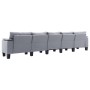 Fünfsitzer-Sofa aus hellgrauem Stoff von , Sofas - Ref: Foro24-287100, Preis: 572,55 €, Rabatt: %