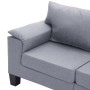 Fünfsitzer-Sofa aus hellgrauem Stoff von , Sofas - Ref: Foro24-287100, Preis: 572,55 €, Rabatt: %