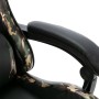 Gaming-Stuhl aus schwarzem Kunstleder und Camouflage-Muster von , Bürostühle - Ref: Foro24-320095, Preis: 157,28 €, Rabatt: %