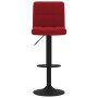 Taburete de cocina de terciopelo color vino tinto de , Taburetes de cocina - Ref: Foro24-334300, Precio: 78,08 €, Descuento: %