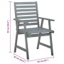 Gartenesszimmerstühle 3 Stück Massivholz Akazie und Kissen von , Gartenstühle - Ref: Foro24-3064431, Preis: 296,20 €, Rabatt: %