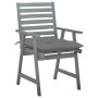 Sillas comedor de jardín 3 uds madera maciza acacia y cojines de , Sillas de jardín - Ref: Foro24-3064444, Precio: 284,93 €