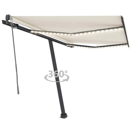 Automatisches Markisentuch mit Wind-LED-Sensor in Cremefarbe, 300x250 cm. von , Markisen - Ref: Foro24-3069712, Preis: 591,00...