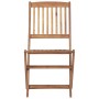 Folding garden chairs 8 units and solid acacia wood cushions by , Garden chairs - Ref: Foro24-3075113, Price: 436,63 €, Disco...