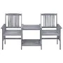 Garden chairs with a small table and solid acacia wood cushions. by vidaXL, Garden sets - Ref: Foro24-3061312, Price: 161,41 ...