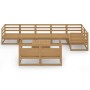 Gartenmöbel 9-teilig in Honigbraun Massivholz Kiefer von , Gartensets - Ref: Foro24-3075662, Preis: 613,64 €, Rabatt: %