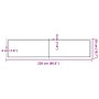 Massivholz-Esstischplatte aus unbehandelter Eiche 220x50x(2-6) cm von , Tischplatten - Ref: Foro24-3156341, Preis: 154,84 €, ...