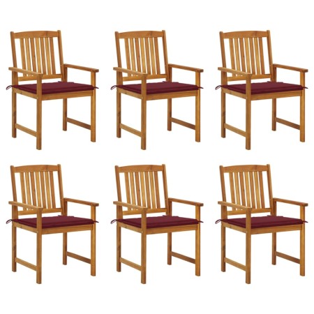 Gartenstühle und Kissen, 6 Stück Massivholz aus Akazie von , Gartenstühle - Ref: Foro24-3078160, Preis: 456,98 €, Rabatt: %