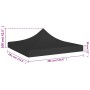 Schwarzes Festzelt-Dach 3x3 m für Feierlichkeiten, 270 g/m². von , Abdeckungen für Zelte und Pavillons - Ref: Foro24-315325, ...