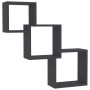 Estante de pared de cubo madera contrachapada gris 68x15x68cm de , Estantes y estanterías - Ref: Foro24-800272, Precio: 25,95...