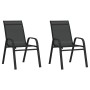 Stapelbare Gartenstühle, 2 Stück, Textilene Schwarz von , Gartenstühle - Ref: Foro24-318777, Preis: 82,35 €, Rabatt: %