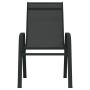 Sillas de jardín apilables 2 unidades textilene negro de , Sillas de jardín - Ref: Foro24-318777, Precio: 82,35 €, Descuento: %